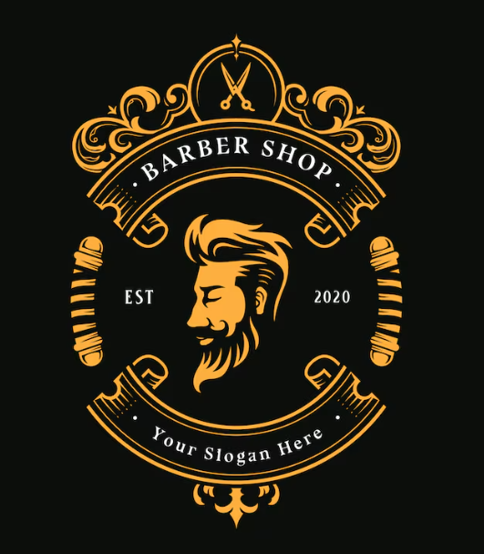 Logo Barber Shop Gold